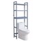 Wicker 3-Tier Over-Toilet Storage Rack with Adjustable Shelves